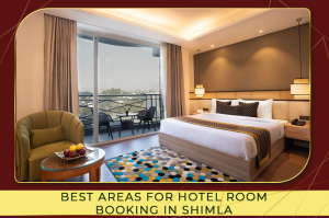 Hotel rooms in Shimla with comfortable interiors and mountain views